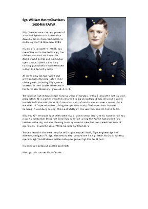 A preview of a PDF biography for Chambers, William Henry